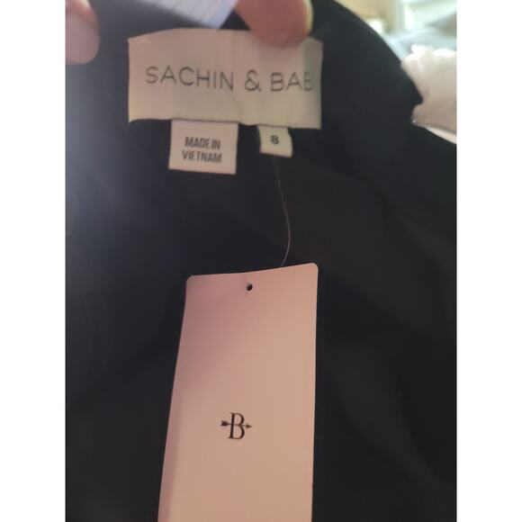 New Sachin + Babi Stacia Embellished Black Dress - Size 8 - Picture 4 of 6